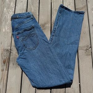 Levi's Ribcage Straight Leg Western Jeans